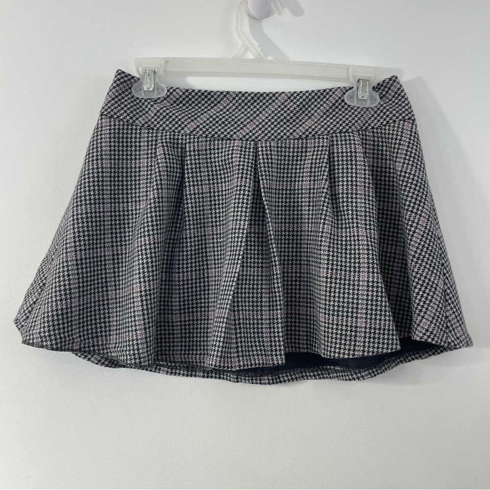 Y2K Express Skirt Plaid Mini 0 Gray Academia Micro Pleated Harajuku Schoolgirl